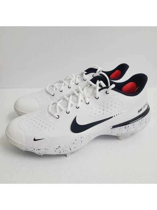 NEW Nike Alpha Huarache Elite 3 Low Baseball Cleats CV3552-104 Size 12 White #1